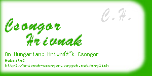 csongor hrivnak business card